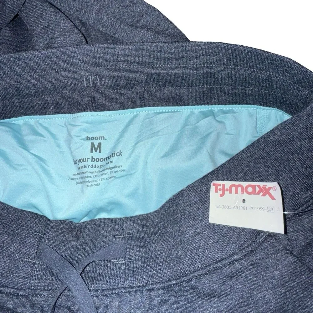 Bird‎ Dogs Boom For Your Boomstick Unlined Joggers Pants Blue Gray Men's M New